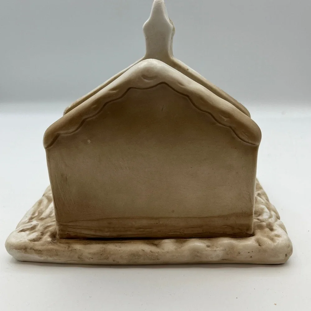Church Napkin‎ Holder & Praying Angel Christmas Tree Salt Pepper Shaker Set READ